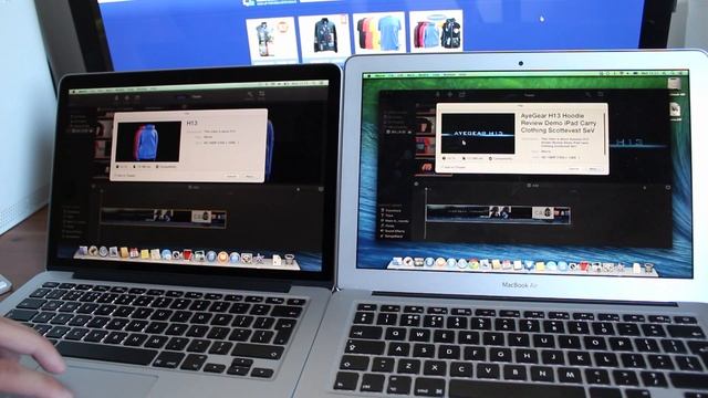 Retina Macbook Pro 13" 2013 VS Macbook Air 13" 2013 Comparison & Speed Tests смотреть онлайн