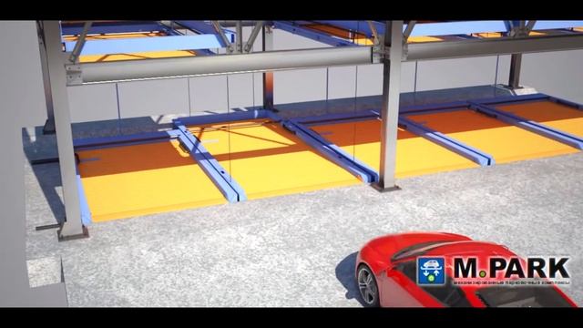 Автомобильный стационарный подъемник с пазловым принципом установки автомобилей на хранение смотреть онлайн
