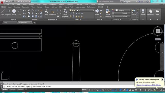 Bore Piston Animation By AutoCAD Script смотреть онлайн
