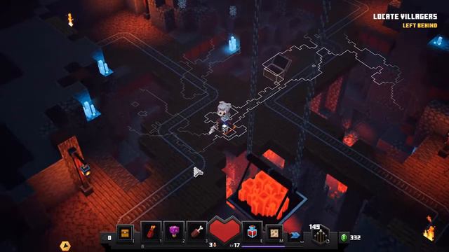 IT'S GETTING DIFFICULT IN THE MINES! (MINECRAFT DUNGEONS HERO EDITION P8) смотреть онлайн