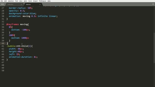 Bubble effect using only html and css | No Javascript смотреть онлайн