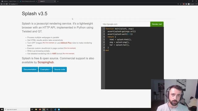 Scrape Javascript with SPLASH - how to install and get started with Splash смотреть онлайн
