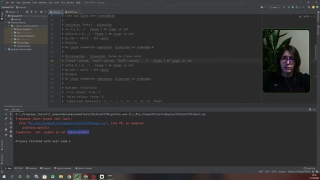 Python desde cero #7 - Tuplas, Conjuntos y Diccionarios смотреть онлайн
