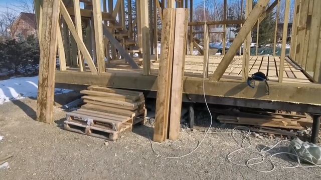 каркасный дом 6х6 2 этажа своими руками в одиночку стены второго этажа. смотреть онлайн