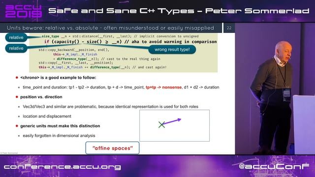 Safe and Sane C++ Types - Peter Sommerlad [ACCU 2019] смотреть онлайн