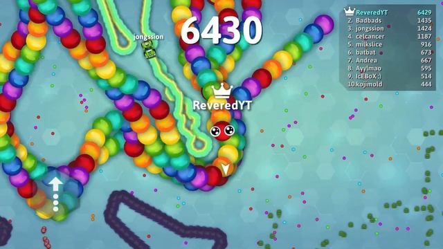 Snake.io Game | Slither.io Snake Rainboa Vs Revered Gamer | Epic Snakeio Gameplay смотреть онлайн