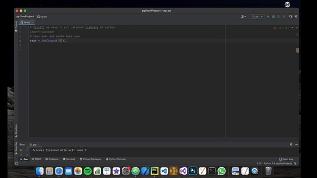 How to make calendar in PYTHON. #Python #Calendar #Programming in Python смотреть онлайн