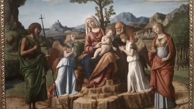 Rest on the Flight into Egypt 1496-1498 Cima da Conegliano 1459-1517 Calouste Gulbenkian Museum смотреть онлайн