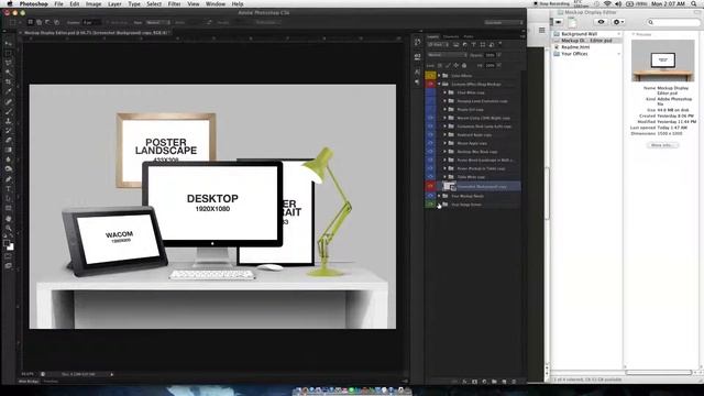 Mockup Display Editor BONUS FREE photoshop smart object responsive design download смотреть онлайн
