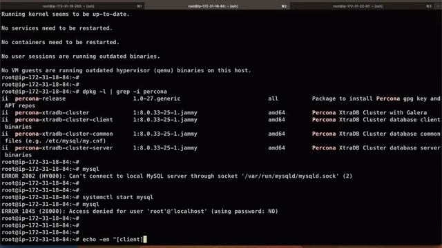 Percona XtraDB Cluster | Installation | Configuration | Galera cluster | MySQL | Tutorial | Part 1 смотреть онлайн