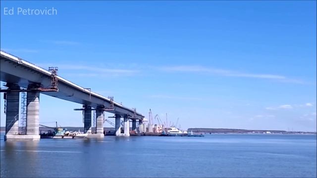 Мост в Самарской обл.19.04.23.Открылась навигация на Куйбышевском водохранилище. смотреть онлайн