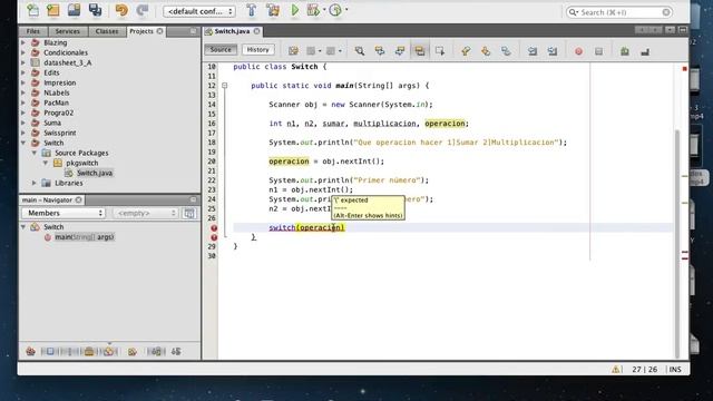 Uso de Switch con Lenguaje Java en Netbeans смотреть онлайн