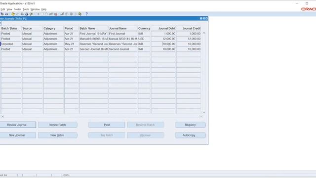 Oracle Fusion Financials - General Ledger Journal Import & WebADI смотреть онлайн