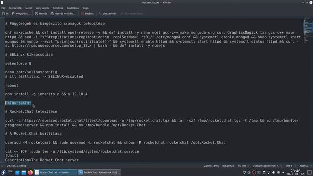 Rocket.Chat telepítése AlmaLinuxra смотреть онлайн