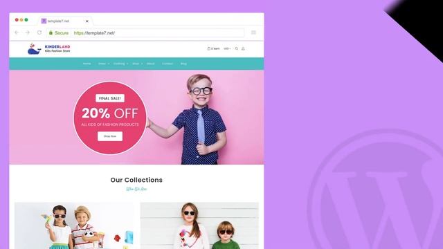 7 Best Baby & Kids Store Shopify WordPress Themes смотреть онлайн
