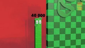 Numberblocks Comparison 4 40 400 4000 40000 400000 to 4 Million Numberblocks Standing Tall