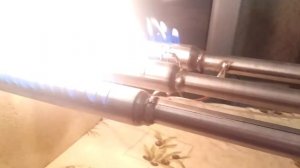 Испытание газовой горелки для котла на сжиженном  газе.
