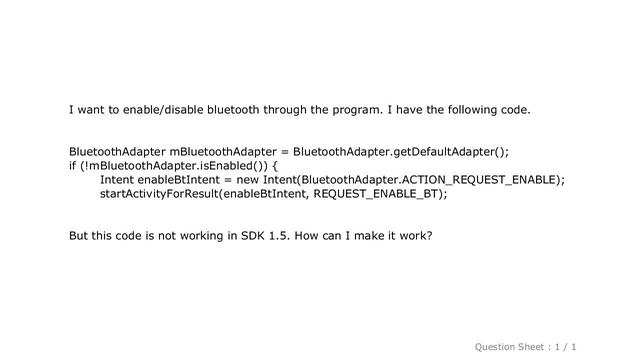Android : How to enable/disable bluetooth programmatically in android смотреть онлайн