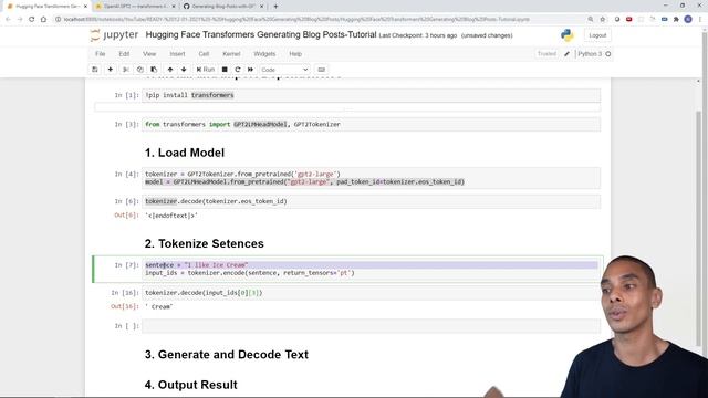 Generate Blog Posts with GPT2 & Hugging Face Transformers | AI Text Generation GPT2-Large смотреть онлайн