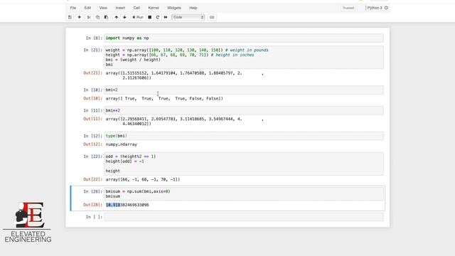 GET ON CODE: Python Data Science-Numpy Tutorial Chapter 3 смотреть онлайн