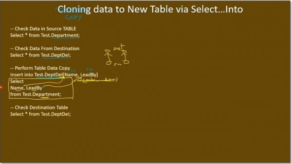 Multi Insert | Part 3 - Copy Table Data via Insert Into...Select | SSMS TSQL Tutorial #42