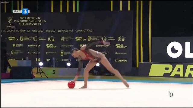 Linoy Ashram Ball AA European RG Championships Kiev 2020 смотреть онлайн
