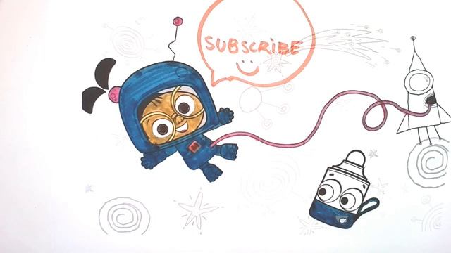 How to color Sketch & Mona - from BabyTV, Relaxing Coloring video for you and your kid, Enjoy! смотреть онлайн