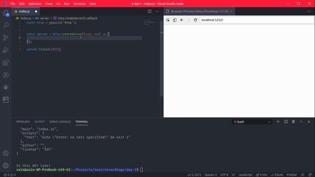 How to create node server with http module? - NodeJS (MERN Stack) in Urdu - 5 minute short clips смотреть онлайн