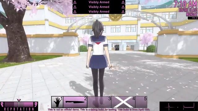 Yandere Simulator/ Обновление добавили карту школы версия от 18 апреля смотреть онлайн