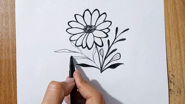 How To Draw Flower Tattoo Easy Step By Step