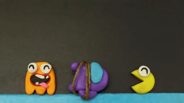 Pac-Man in Among Us Animation CHALLENGE | Pacman stop motion смотреть онлайн