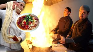 Уйгурский Лагман . Уйгурский национальный блюда очень вкусно .Настоящий лагман