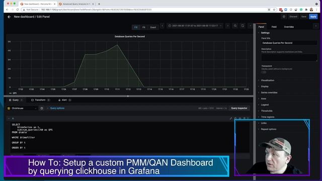 Creating A Custom PMM Dashboard (Percona Monitoring And Management) Connecting Gafana + Clickhouse