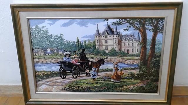 Моя новая вышивка. Картина Леди Шато (M'Lady's Chateau) смотреть онлайн