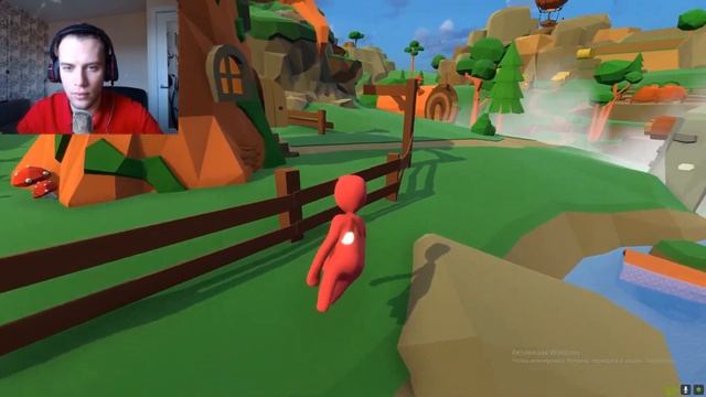 СЛЕНДИПУЗИК ПО ИЩЁТ OVER SHOW PHONYA TOY!!! ПЛАСТИЛИНОВЫЕ ПРЯТКИ В HUMAN FALL FLAT!!! ВЕБКА смотреть онлайн