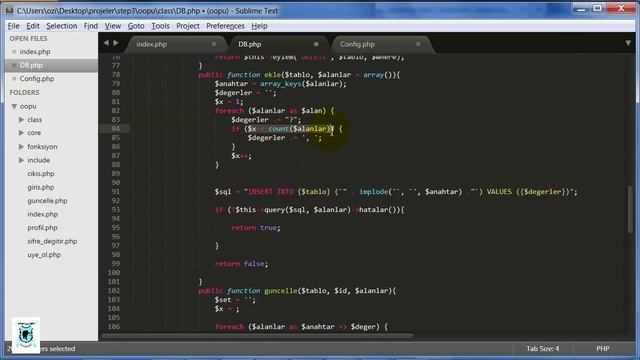 OOP – Nesne Tabanlı Php – Kayıt İşlemi – Ders 32 смотреть онлайн