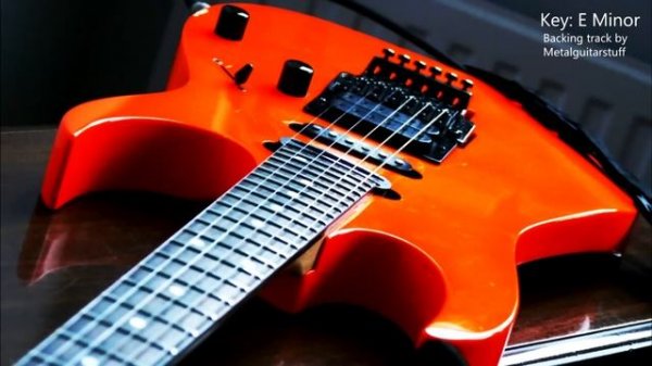E Minor - Heavy Rock / 80s Metal Guitar Backing Track