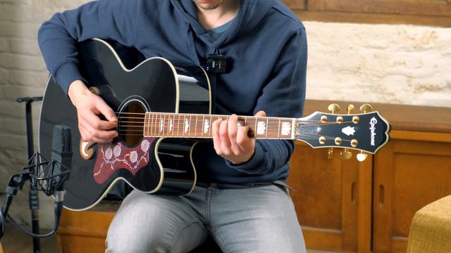 Epiphone J 200 EC Studio Black | Let The Tones Do The Talking смотреть онлайн
