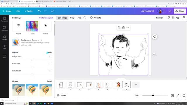 How to turn any photo into a pencil sketch in Canva | Canva Tutorial смотреть онлайн
