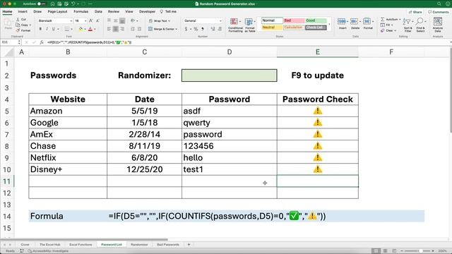 Create a RANDOM Password Generator in Excel смотреть онлайн