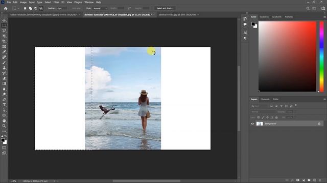 How to Make Portrait to Wide image | Extend Background in Photoshop смотреть онлайн