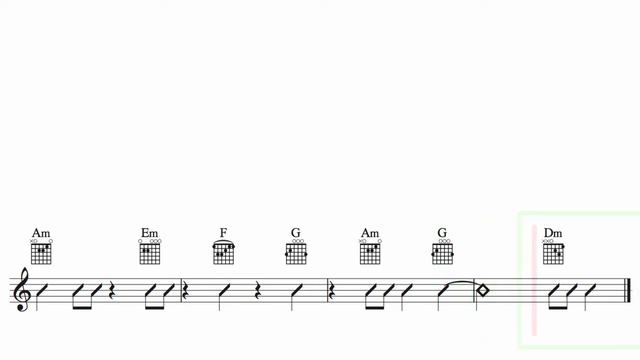 Starter Level Chords 3.1++ | Open Chords | Sight Read Guitar | 90 BPM | HD смотреть онлайн