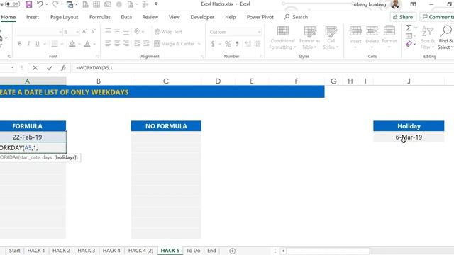 Create a List of Weekdays смотреть онлайн