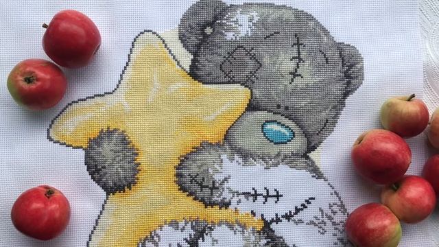 Вышивка Медвежонок Me to You ⭐️ ? Panna Crossstitch Teddy смотреть онлайн