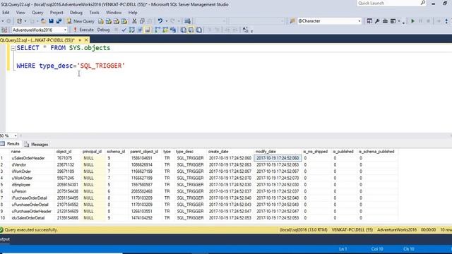 List of triggers in sql | sql table name with triggers list смотреть онлайн