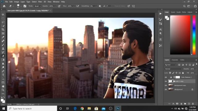 HOW TO CHANGE BACKGROUND & MATCH COLOR| BACKGROUND CHANGE KAISE KARE | PHOTOSHOP 2020 | justCREATEi смотреть онлайн