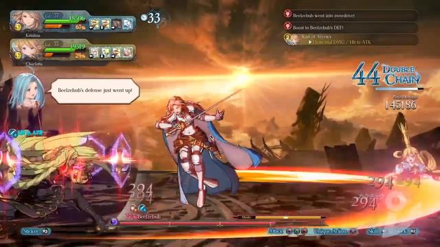 Granblue Fantasy Versus RPG mode final boss (Beelzebub) смотреть онлайн