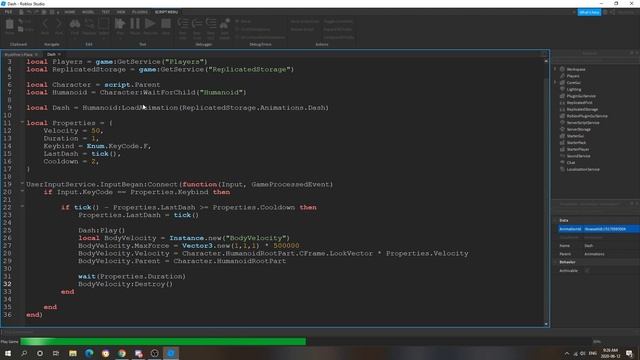 ROBLOX SCRIPTING TUTORIAL | DASH TUTORIAL 2 смотреть онлайн