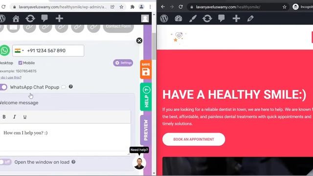 how to add whatsapp button in wordpress website #intamizh #whatsappbutton #chaty смотреть онлайн