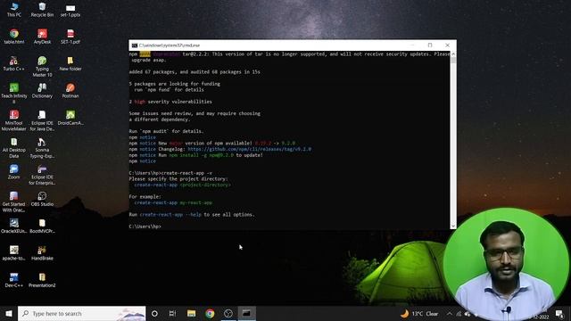 Installation setup & creating react apps in Hindi 2022 | Class-03 #codingsharma #react смотреть онлайн